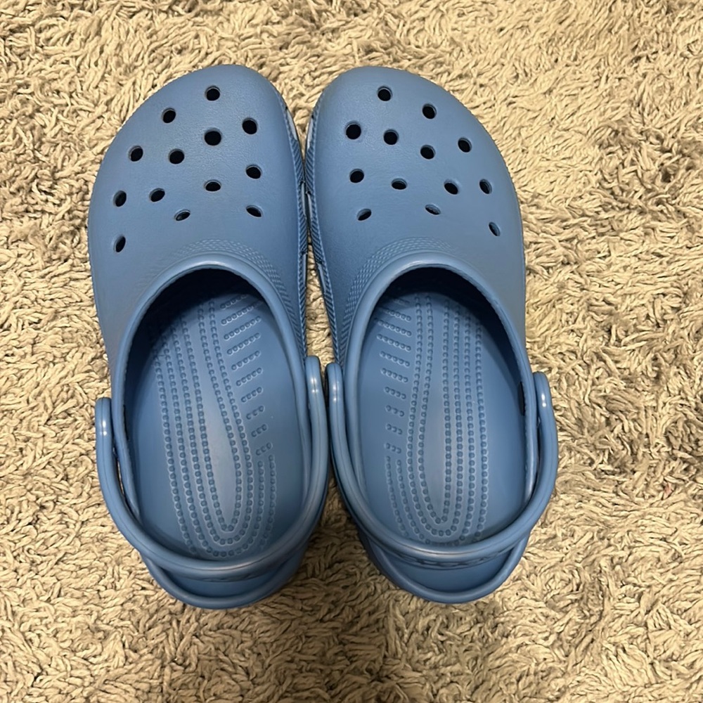 Blue Crocs, Size Women’s 9/ Men’s 7